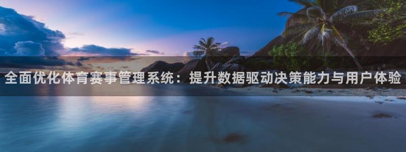 全面优化体育赛事管理系统：提升数据驱动决策能力与用户体验